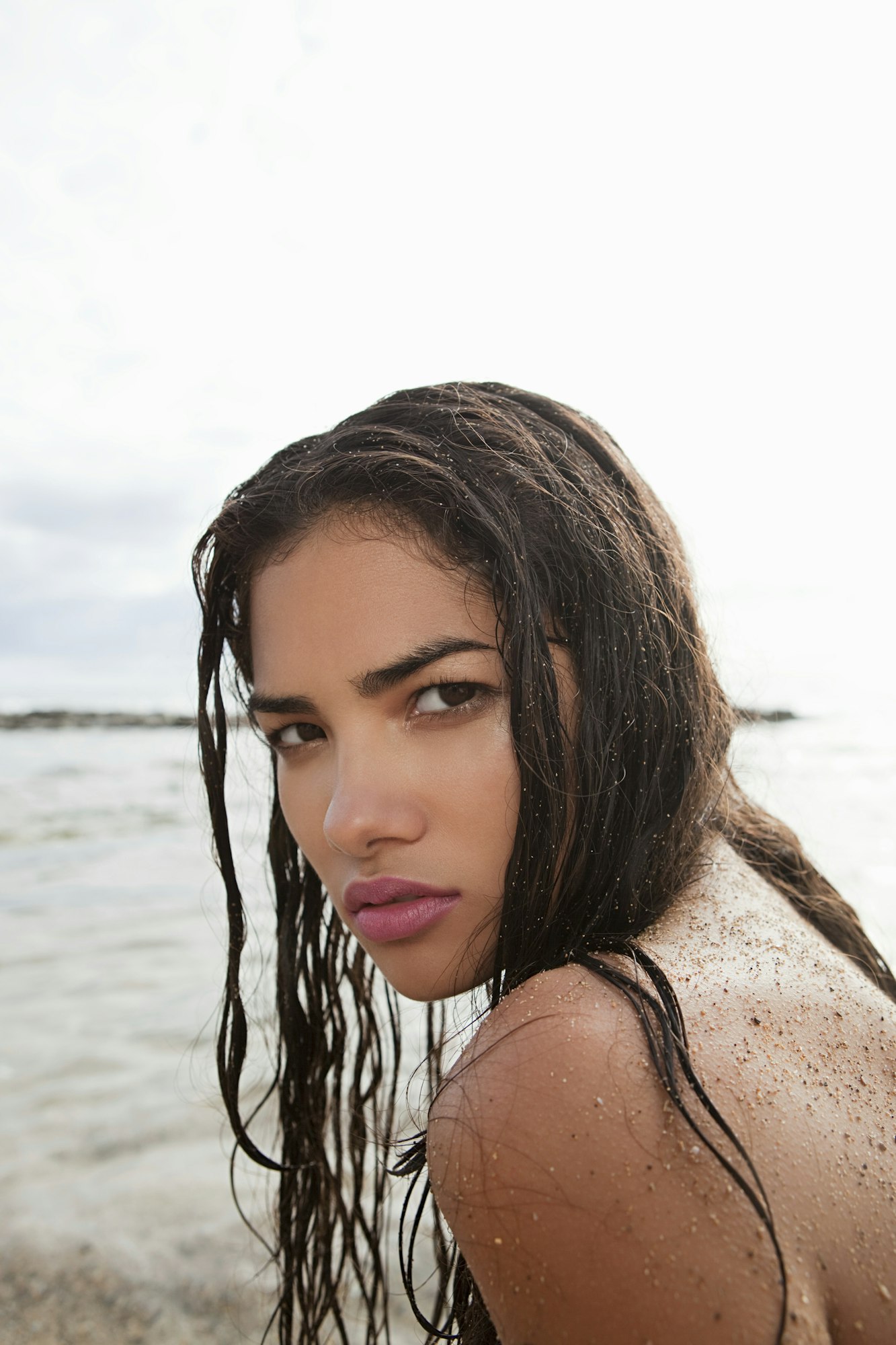 Woman on beach